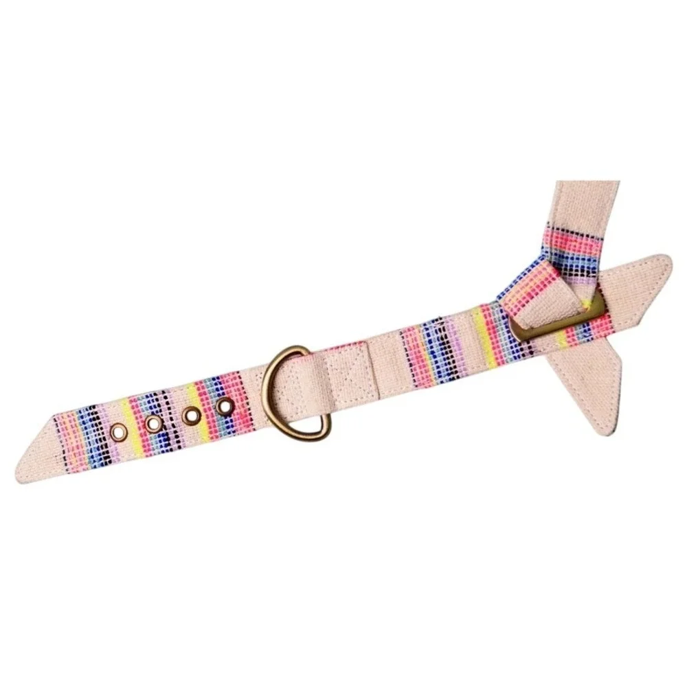 IndieGood Bow Handloom‎ Party Bow tie Collar Small Striped Dog Accessories NWT